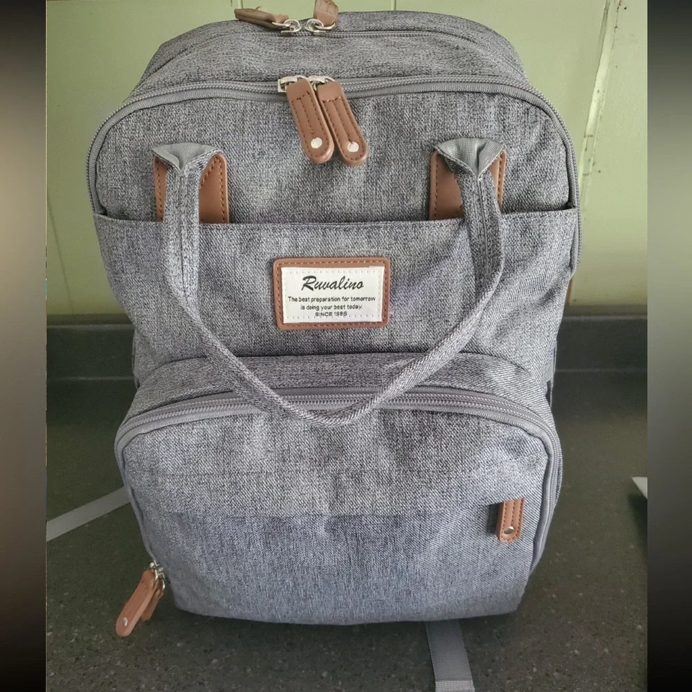 ❌SOLD❌RUVALINO Diaper Bag Backpack, Baby Changing Bags, Large Capacity - Picture 1 of 10